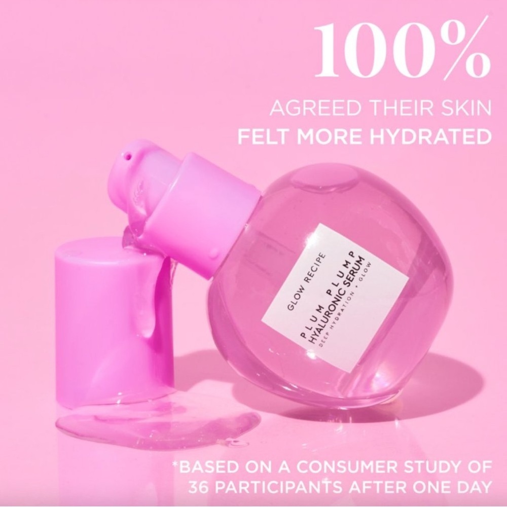 NIB Glow Recipe Plum Plump Hyaluronic Acid Serum Full Size - Retail $42 - Picture 3 of 10